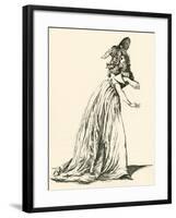 Women's Fashion During the French Revolution. from Illustrierte Sittengeschichte Vom Mittelalter Bi-null-Framed Giclee Print