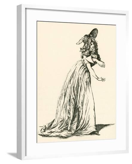 Women's Fashion During the French Revolution. from Illustrierte Sittengeschichte Vom Mittelalter Bi--Framed Giclee Print