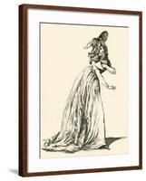 Women's Fashion During the French Revolution. from Illustrierte Sittengeschichte Vom Mittelalter Bi-null-Framed Giclee Print