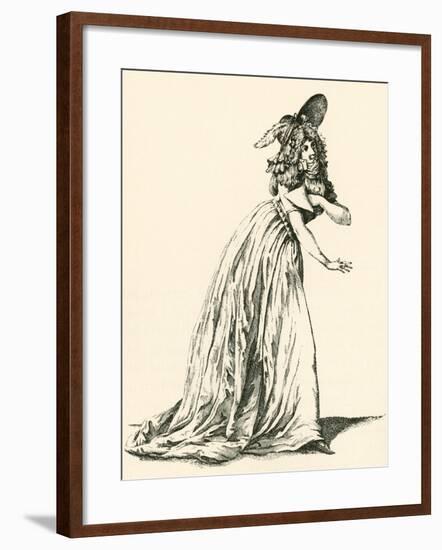 Women's Fashion During the French Revolution. from Illustrierte Sittengeschichte Vom Mittelalter Bi-null-Framed Giclee Print