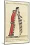 Women's Fashion Plate Depicting Fur Coat, from Courrier Des Dames, 1809-null-Mounted Giclee Print