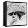 Women's Fashion Plate Depicting Hat, from "Grand Album De Chapeaux Chic Parisien"-null-Framed Stretched Canvas