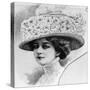 Women's Fashion Plate Depicting Hat, from "Grand Album De Chapeaux Chic Parisien"-null-Stretched Canvas
