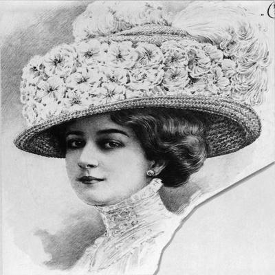 Women's Fashion Plate Depicting Hat, from 