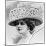 Women's Fashion Plate Depicting Hat, from "Grand Album De Chapeaux Chic Parisien"-null-Mounted Giclee Print