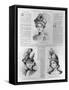 Women's Fashion Plate Depicting Hats. from La Mode Illustree Journal De La Famille, May 7, 1899-null-Framed Stretched Canvas