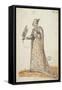 Women's Fashion Plate from "The Book of the Tailor"-null-Framed Stretched Canvas