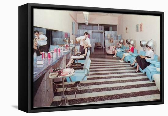 Women's Hair Salon-null-Framed Stretched Canvas