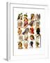 Women's Hats of Different Classes of Society, 13th-16th Century-Thurwanger Freres-Framed Giclee Print