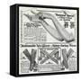 Women's Long Gloves 1924-null-Framed Stretched Canvas