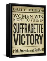 Women's right to Vote-null-Framed Stretched Canvas