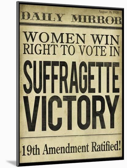 Women's right to Vote-null-Mounted Giclee Print