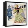 Women's Rights Cartoon-C. Jay Taylor-Framed Stretched Canvas