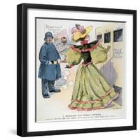 Women's Rights Cartoon-C. Jay Taylor-Framed Giclee Print