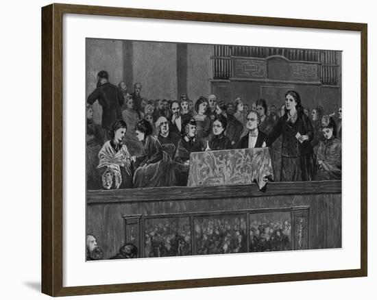 Women's Rights Meeting-null-Framed Photographic Print