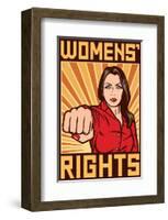 Women's Rights Poster-null-Framed Premium Giclee Print