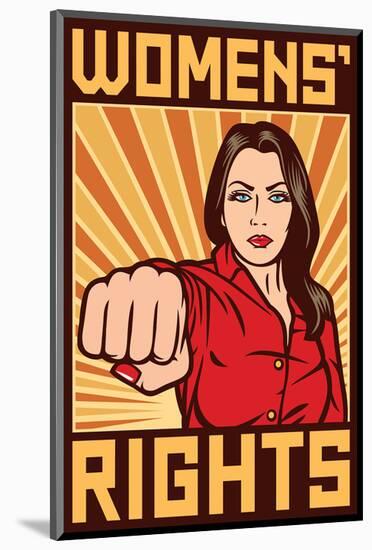 Women's Rights Poster-null-Mounted Premium Giclee Print