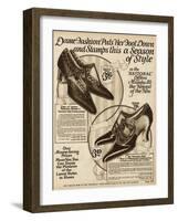 Women's Shoes 1924-null-Framed Art Print