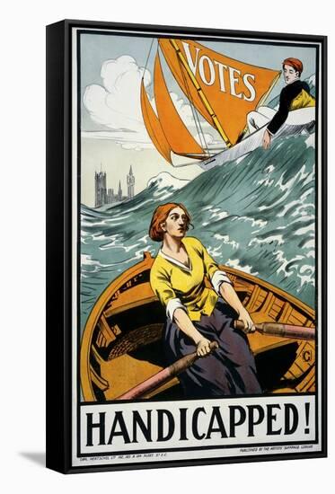 Women's Suffrage, Handicapped, London!-null-Framed Stretched Canvas