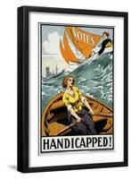 Women's Suffrage, Handicapped, London!-null-Framed Giclee Print