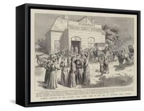 Women's Suffrage in New Zealand-null-Framed Stretched Canvas