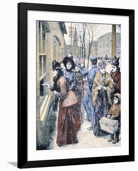 Women's Suffrage in the Usa: Women Voting in the Wyoming Territory after Winning That Right in 1869-American-Framed Giclee Print