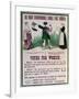 Women's Suffrage Poster "The Right Dishonourable Double-Face Asquith", C.1910-English School-Framed Giclee Print