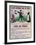 Women's Suffrage Poster "The Right Dishonourable Double-Face Asquith", C.1910-English School-Framed Giclee Print