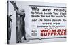 Women's Suffrage Poster-David J. Frent-Stretched Canvas