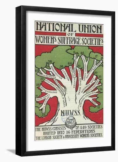 Women's Suffrage Societies-null-Framed Giclee Print