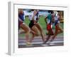 Women's Track and Field Race-Paul Sutton-Framed Premium Photographic Print