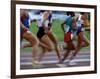 Women's Track and Field Race-Paul Sutton-Framed Photographic Print