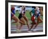 Women's Track and Field Race-Paul Sutton-Framed Photographic Print