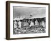 Women Sawing Logs in Dawson-Larss & Duclos-Framed Photographic Print