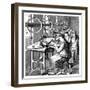 Women Securing Bristles in Brushes Using Woodbury's Machine, Late 19th Century-null-Framed Giclee Print