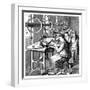 Women Securing Bristles in Brushes Using Woodbury's Machine, Late 19th Century-null-Framed Giclee Print