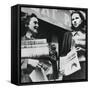 Women Selling German Newspapers, German-Occupied Paris, 19 July 1940-null-Framed Stretched Canvas