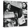 Women Selling German Newspapers, German-Occupied Paris, 19 July 1940-null-Stretched Canvas