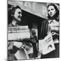 Women Selling German Newspapers, German-Occupied Paris, 19 July 1940-null-Mounted Photographic Print