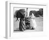 Women Selling Newspapers-null-Framed Photographic Print