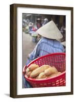 Women Selling Vegetables at Market, Hoi An, Quang Nam, Vietnam, Indochina, Southeast Asia, Asia-Ian Trower-Framed Photographic Print