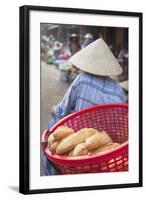 Women Selling Vegetables at Market, Hoi An, Quang Nam, Vietnam, Indochina, Southeast Asia, Asia-Ian Trower-Framed Photographic Print