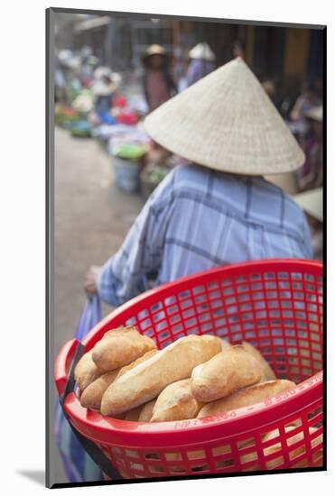 Women Selling Vegetables at Market, Hoi An, Quang Nam, Vietnam, Indochina, Southeast Asia, Asia-Ian Trower-Mounted Photographic Print