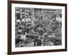 Women Sewing Flying Suits-Peter Stackpole-Framed Photographic Print