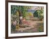 Women Sewing-Henri Lebasque-Framed Giclee Print