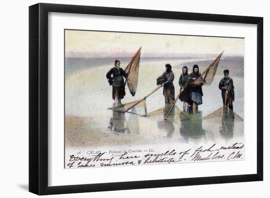 Women Shrimp Fishers, Calais, 1905-null-Framed Giclee Print