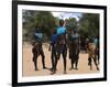 Women Sing and Dance Before the Bull Jumping, Turmi, Ethiopia-Jane Sweeney-Framed Photographic Print