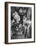 Women Sipping Punch Out of Big Bowl at Globetrotters Costume Party-Peter Stackpole-Framed Photographic Print