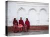 Women Sitting in Durbar Square (UNESCO World Heritage Site), Kathmandu, Nepal-Ian Trower-Stretched Canvas