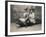 Women Sitting on a Stuffed Alligator, C.1905-null-Framed Photographic Print